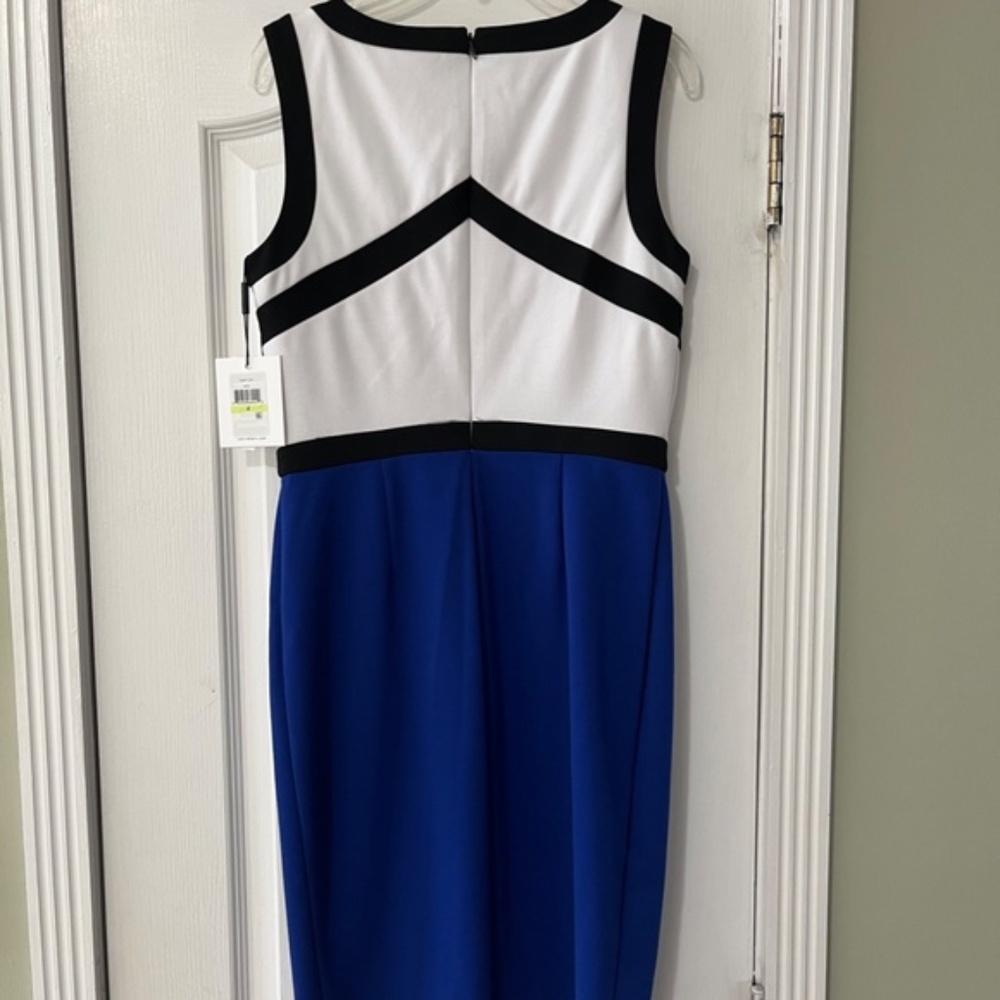 CALVIN KLEIN Colorblock Sheath Dress/Size 4 - Picture 4 of 9